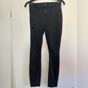 Refuge Black Distressed Skinny Jeans (4)